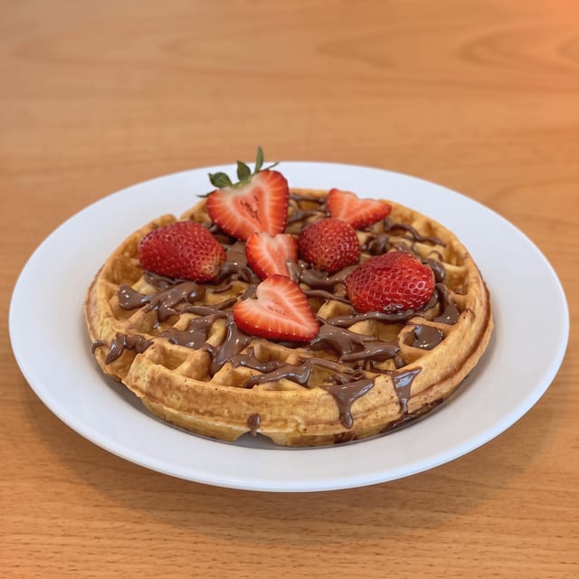 Strawberry & Nutella Waffle.