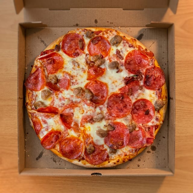2 Toppings Pizza.